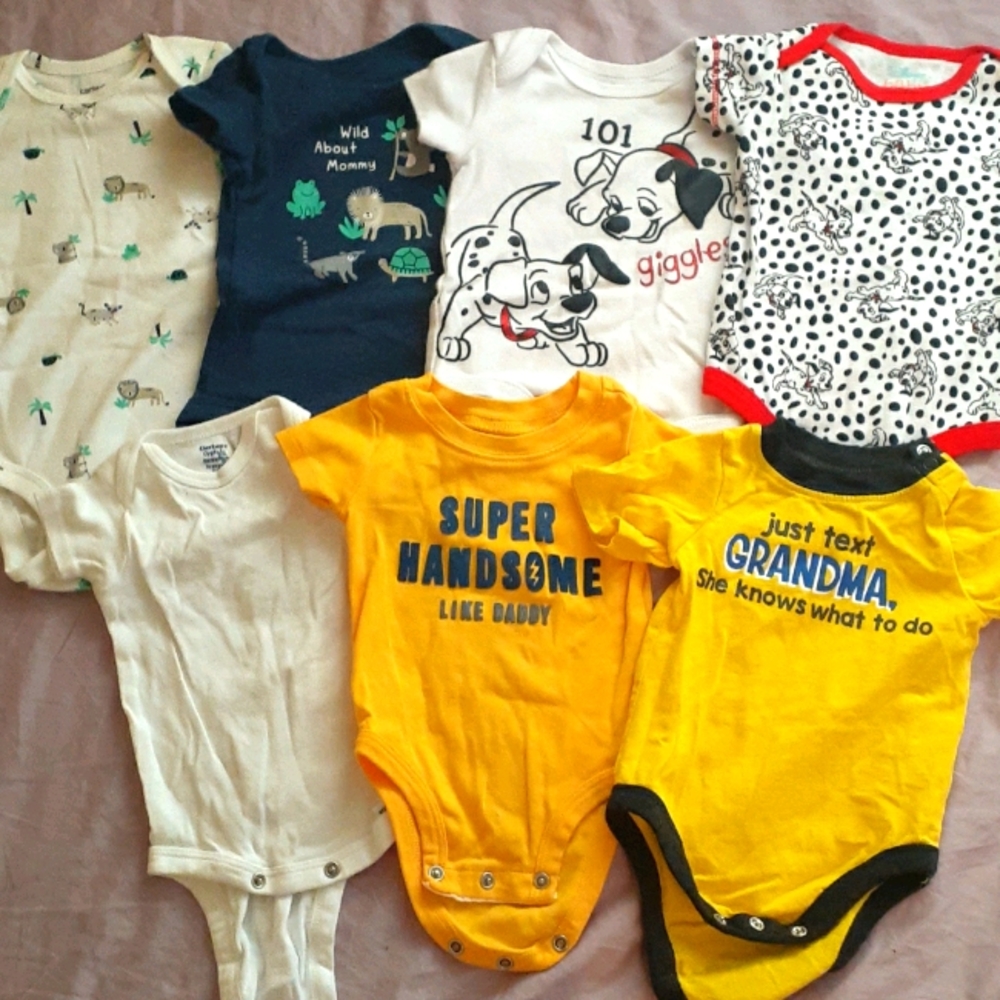 Boys 0-3 month body suits